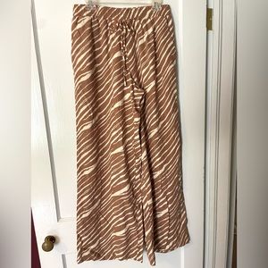a new day Brown and White Wide Leg Pants